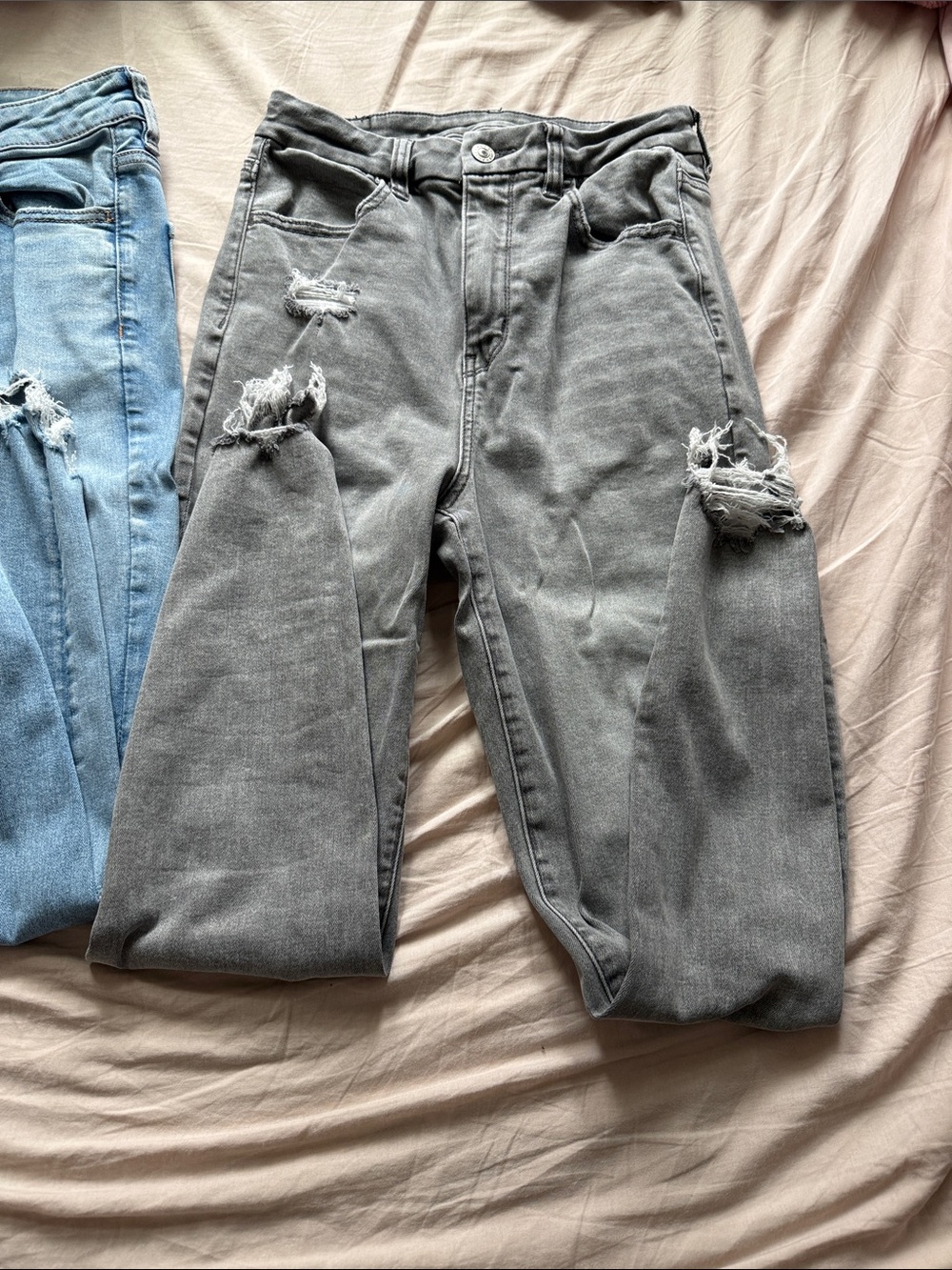 American Eagle Outfitters Women’s Skinny Jeans in Light Blue and Gray - Picture 10 of 12
